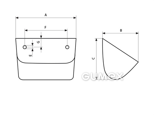 Geschweißter Becher, 8/2, A-84, B-75, C-77,5, E-8, F-48/2, G-16, Wasservolumen 0,113dm3, 